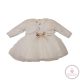 Alkalmi kislány ruha, keresztelő ruha boleróval 74-es