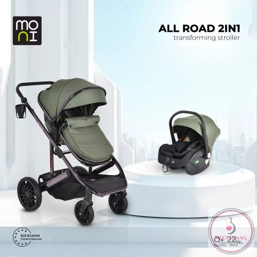 Moni ALL ROAD babakocsi 2in1 SZÜRKE, KIÁLLÍTÁSI DARAB!