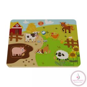 Hangot adó állatos puzzle