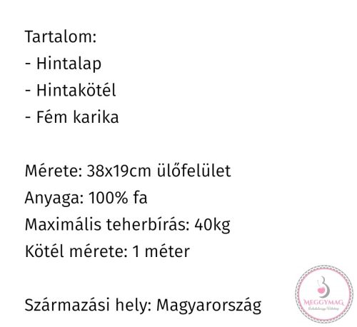 Natúr fa laphinta kötéllel 