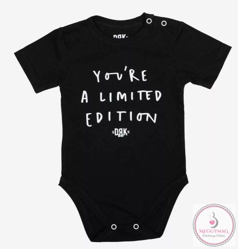 DRK "You're a limited edition" mintával nyomott rövid ujjú baba body