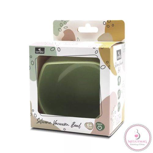 Lorelli Szilikon tál tapadókoronggal - Fresh Green