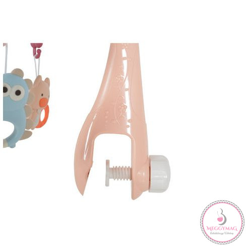 Moni PENGUIN Bed bell zenélő forgó játék kiságyra fehér zajjal PINK KÉSZLETEN A BOLTBAN!
