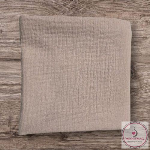 Muszlin pelenka 65x65cm - Kávé 