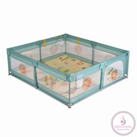   GAMEZONE összecsukható járóka szőnyeggel, 60 labdával 180x200 MENTA 