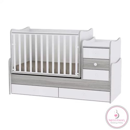 LORELLI MAXI PLUS KOMBI ÁGY 70X160 - WHITE & ARTWOOD