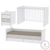 LORELLI MAXI PLUS KOMBI ÁGY 70X160 - WHITE & ARTWOOD