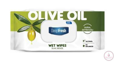 Deep Fresh Olive oil törlőkendő 120 lapos
