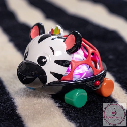 OBALL Autó és csörgő 2in1 Curious Car zebra Zen™ 3hó+