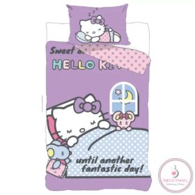   Hello Kitty Another Day gyerek, ovis ágyneműhuzat 100×135 cm, 40×60 cm