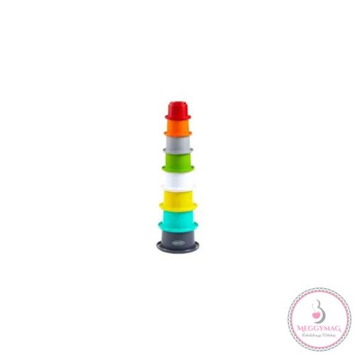 Infantino Stack'N Nest poharas játék 8db-os, UTOLSÓ DARAB!
