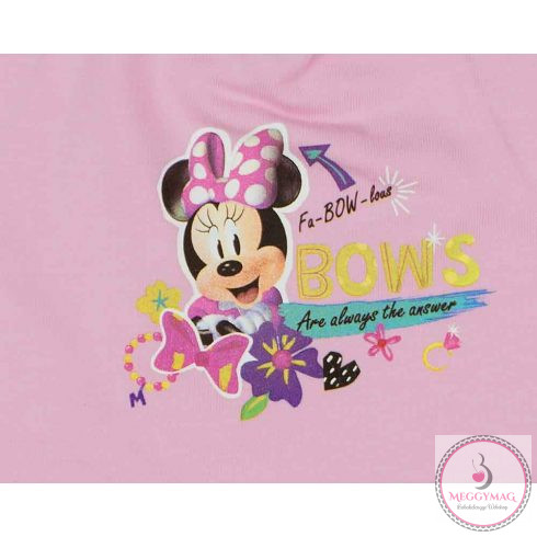 Vékony kislány baba sapka Minnie mintával, 2 (40cm fejátmérő)