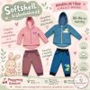 Fiú softshell belül bolyhos, vízálló esőkabát / széldzseki 104-es