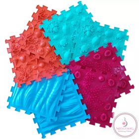   Ortho Puzzle: Ortopédiai masszázs szőnyeg szett, 8 darabos - Tenger