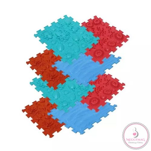 Ortho Puzzle: Ortopédiai masszázs szőnyeg szett, 8 darabos - Tenger