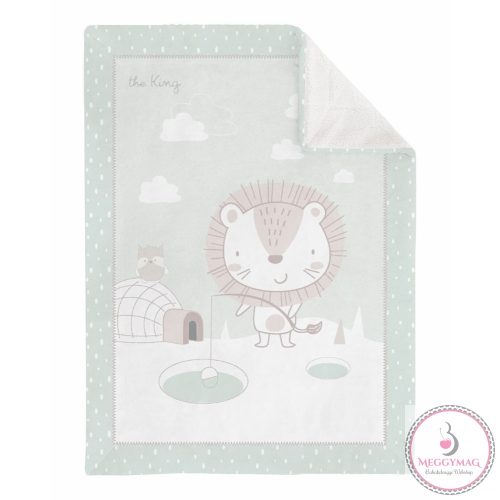 Kikkaboo takaró kétoldalas polar/sherpa 80*110 cm Oroszlán, KÉSZLETEN A BOLTBAN!