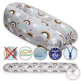   Scamp szoptatós párna univerzális pamut Hedgehog Grey SZPE241