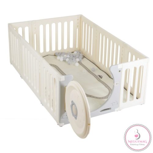 MONI GARDEN Cubby Land óriás kerítés, karám játszószőnyeggel és 50 db színes labdával