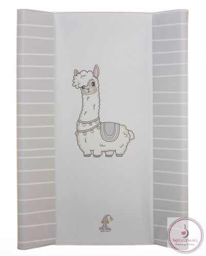 Merev pelenkázó lap 50*70 cm szürke láma 