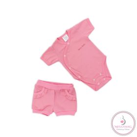 BB Pique body rövidnadrággal - Málna 62