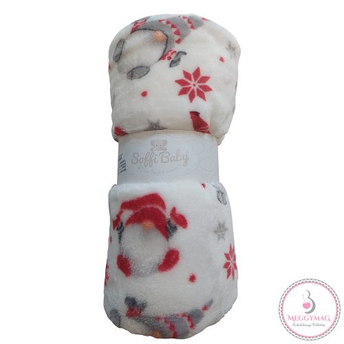 Soffi Baby exclusive dupla rétegű vastag wellsoft babatakaró, manós