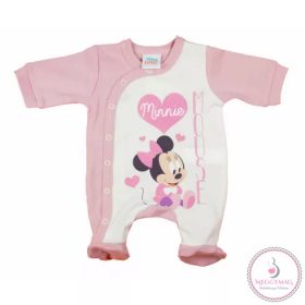   Hosszú ujjú elöl patentos rugdalózó Minnie egér mintával, 56-os