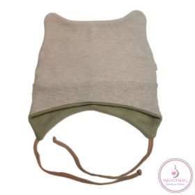   Symbyo Téli bélelt babasapka (huncutsapka), Bézs, 48-50 cm