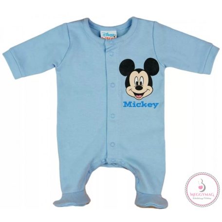 Disney Mickey elöl patentos hosszú ujjú baba rugdalózó 44-es