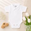 Kisfiú body gallérral - rövid ujjú - fehér 86