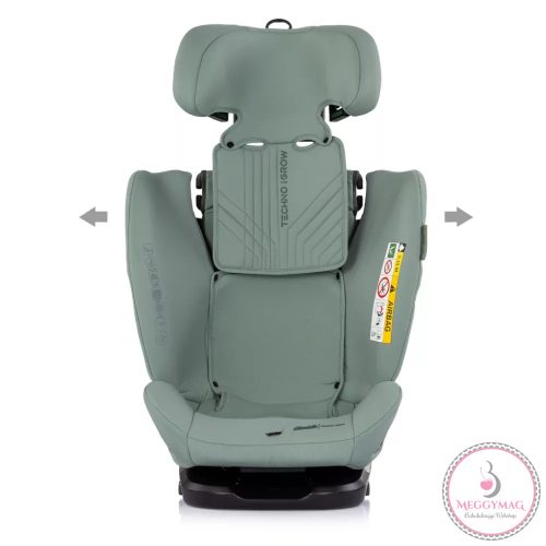 Chipolino Techno iGrow autósülés Isofix 40-150cm - matcha