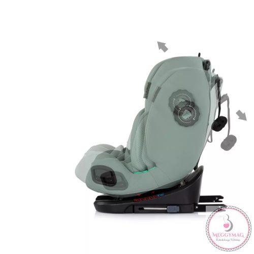 Chipolino Techno iGrow autósülés Isofix 40-150cm - matcha