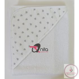 Babakifogó 80×80 cm fehér – K274 fehér szivecske 