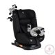 Moni i-MAXX autósülés, isofix, forgatható, 2 plüss+párna 40-150cm FEKETE 
