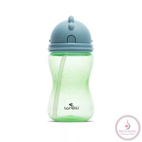 Lorelli szívószálas sport itató - Blue/Green