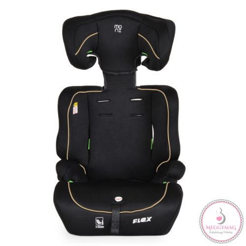 Moni FLEX autósülés 76-150cm FEKETE/BÉZS díszcsík