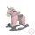 Chipolino hintaszék kerekekkel - pink ló