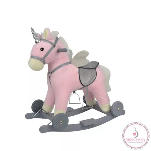 Chipolino hintaszék kerekekkel - pink ló