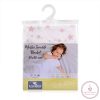 Lorelli Muszlin takaró / textil pelenka 80x80 cm - White With Rose Stars 