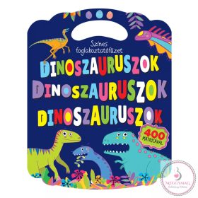 Színes foglalkoztatófüzet dinoszauruszokkal