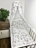 Bbaby 4 részes babaágynemű szett – Lufis Állatok