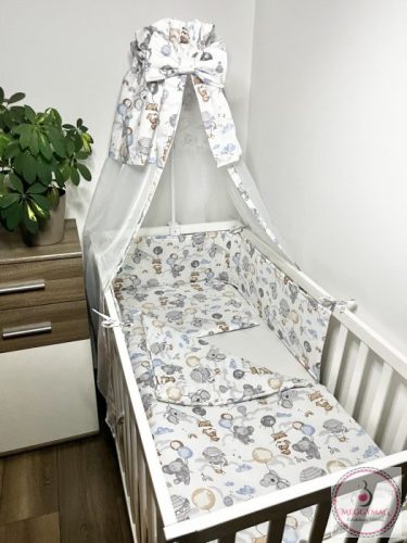 Bbaby 4 részes babaágynemű szett – Lufis Állatok