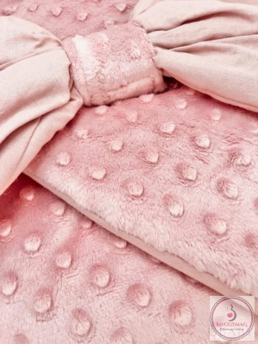 Kókuszpólya púder minky és pamut, 80×80 cm