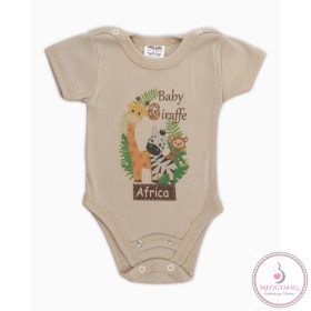 Rövid ujjú body Afrika bézs 80