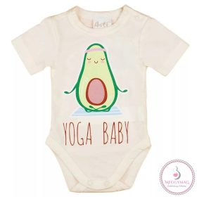 Rövid ujjú baba body avokádós mintával, 86-os