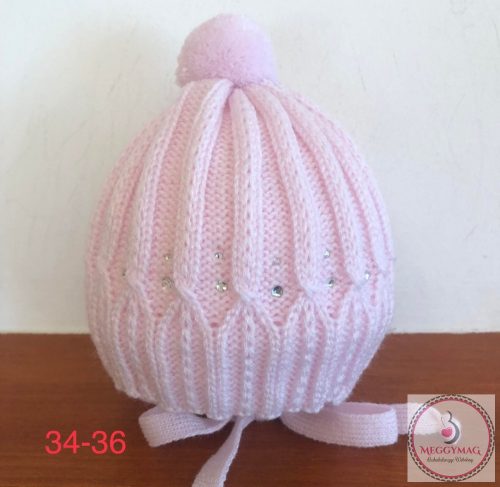 MM prémium kötött téli sapka 34-36 cm (újszülött méret) 