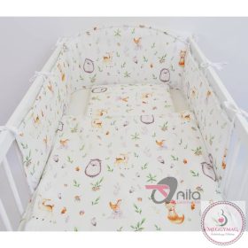 3 részes babaágynemű íves fejvédővel K 874.