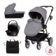 Chipolino Linea 3in1 multifunkciós babakocsi - Ash Grey 