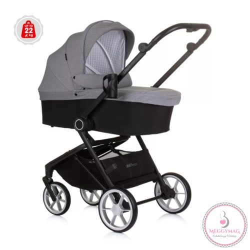 Chipolino Linea 3in1 multifunkciós babakocsi - Ash Grey 