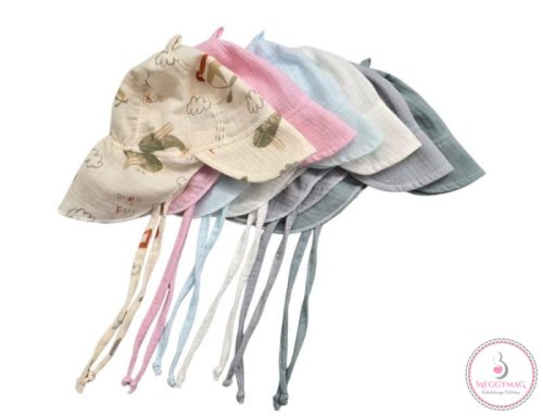 Duplagéz Szafari Babasapka - Rózsaszín 42-es