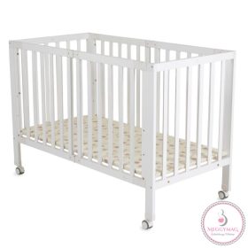 NOVA fa babaágy összecsukható FEHÉR